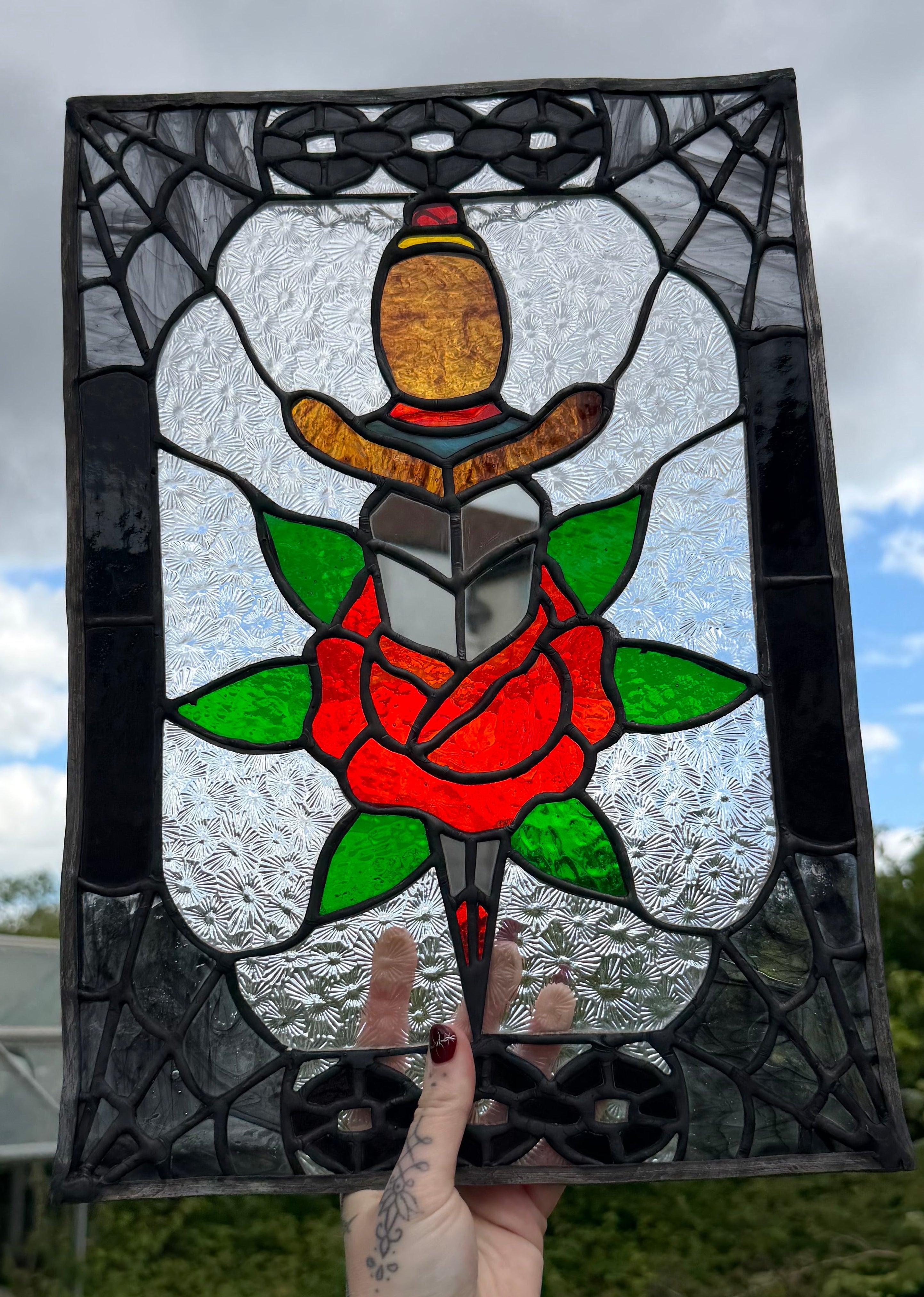 Traditional Rose And Dagger